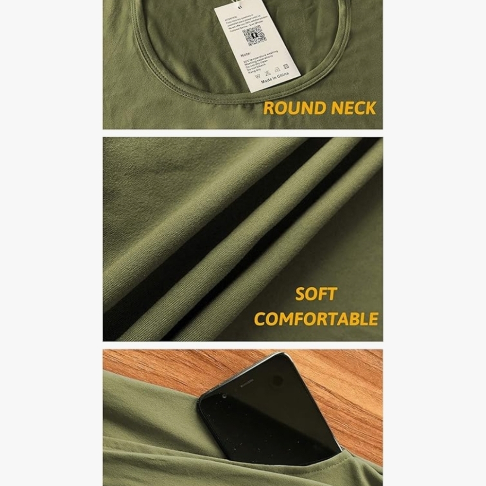 ☀️ 3/$15 - Green Long Sleeve Dress - Picture 6 of 6